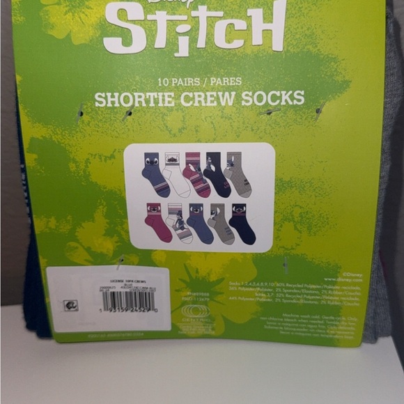 Disney Stitch Colorful Crew Socks Set - Picture 2 of 2
